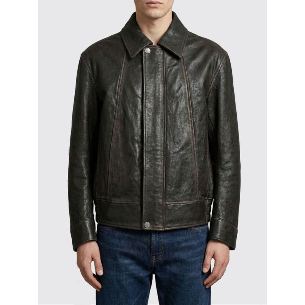 Golden Goose Men Leather Jacket Golden Goose